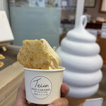 鼎庵 - 味噌キャラメルソフト 420円（半額期間で210円）