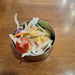 MELAケバブ - チキンケバブサンドセット（サラダ）