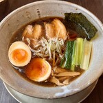AKIHA麺屋 粋翔 - 『マルタ醤油ラーメン』　味玉TP。