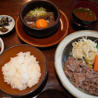 ざくろ 室町店 - 牛ロース御膳