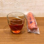 京かき氷 つみき - 熱いお茶と冷たいおしぼり～!!( ^o^)ﾉ