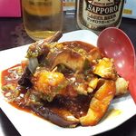 めだかタンタン - （2014.11.8再訪）白身魚のフリッター四川ソースかけ