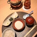 界 奥飛騨 - 蕎麦の実ごはん、山芋、留椀