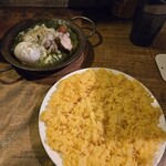 ヨゴロウ - チキン（ホウレン草）ライス大盛