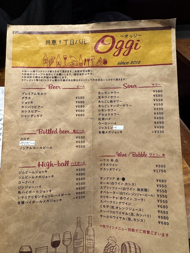 メニュー写真 : Oggi （オッジ） - 茅ケ崎/イタリアン | 食べログ