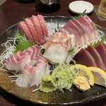 でん楽 - お刺身盛り合わせ