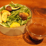 SHARI - 水菜と焼き野菜 胡麻とポン酢風味