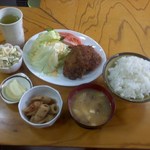 めぐみ - 「メンチカツ定食」[平成26年10月23日(木)撮影]
