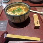 蕎麦前 拍 - 湯葉山椒玉子とじ