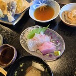 割烹楓 - 中トロと鯛の刺身