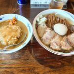 中華そば さとう - 中華そば全乗せ1,300円+半カレー350円！