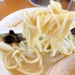 らーめんかいじ - 麺はもっちり太ストレート麺