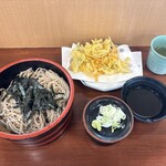 草笛 - ざるそば830円税込、かきあげ300円税込