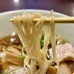 開運橋通 ふじ原 - ハルユタカを使った特注麺　細ストレート