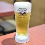 四川食府 - 晩酌セット（７８０円）の『生ビール』２０２５年１０月