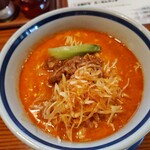 はなさき家 - 担々麺 麺大盛 ８辛 味付け辛ねぎトッピング