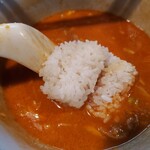 はなさき家 - 替玉ごはん 投入