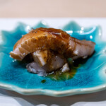 うを徳 - 2025.10 答志島産鰆（さわら）藁焼き 柚子ポン酢 にんにく醤油