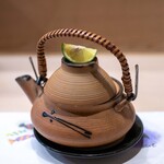 うを徳 - 2025.10 気仙沼産松茸と淡路産鱧（はも）の土瓶蒸し