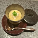 銀座 幸の羽 - 羽二重蒸し 湯葉 銀餡