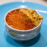 うを徳 - 2025.10 根室産ムラサキウニ（小川のうに）と羅臼産いくらミニ丼