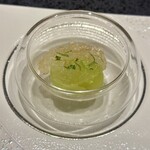 銀座 幸の羽 - 葡萄とマスカット　白ワインジュレ