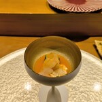 鮨 子都菜 - 白ミル貝黄身酢