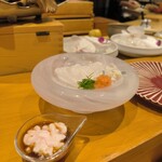 鮨 子都菜 - トラフグの鉄刺白子ポン酢