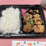 日々是々 - 唐揚げ弁当(プレーン&どぶ漬けの半々)