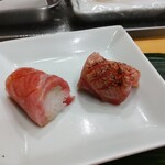 寿司処 やまざき - トロ　生と炙り