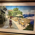 銀座 幸の羽 - フランスの街並みに舞妓さんと富士山