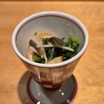 鮨 こしかわ - 根三つ葉のお浸し