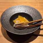 鮨 こしかわ - デザート
      バレンシアオレンジ
      モエシャンドンのゼリー