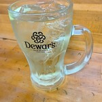 鶴見川橋もつ肉店 - デュワーズハイボール