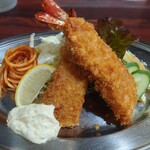 ますや - エビフライA　650円ごはん別です。