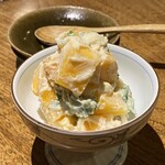 しおて - 柿と春菊と胡桃の白和え