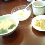 Ryuuka - スープ、ザーサイ。デザート