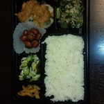 ポポット - 今日は豚肉のいんげん豆ロール、おろしソース！蒸し鶏と胡瓜、キャベツの酢の物！金時豆の甘煮！小松菜、もやしと挽き肉の炒め煮！自家製つぼ漬け！おいしかった～(´▽`)ノあっ！今日も18品目～☆