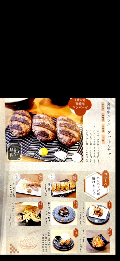 メニュー写真 : 噂のわがままハンバーグ - 国分寺/ハンバーグ | 食べログ