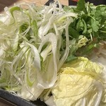 鳥一代 - 洒落ネギと野菜盛りついか！