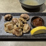 一刻 - 九州産若鶏の砂肝と肉辛味噌