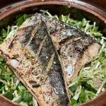 酒肴あおもん - 焼き鯖の土鍋ご飯1