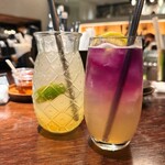 GINGER GRASS modern thai vietnamese - 左がジンジャーエール、右がレモンスカッシュ