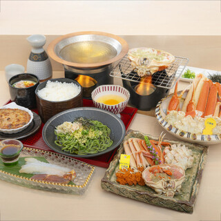 予算に応じた豊富な蟹料理・コース料理があります！