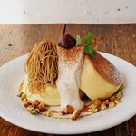 マテリアル カフェ - 10/28新発売 とろける和栗のモンブランパンケーキ