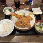 巣鴨ときわ食堂 - ミックスフライ定食1,220円