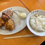 極濃湯麺 フタツメ - 唐揚げセット　350円