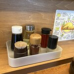 麺場 もっけい - 卓上調味料