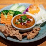 サイアムセラドン - 2025.10 ナンプリック・オーン（1,000円）彩り野菜とトマト風味の肉味噌ディップ