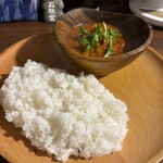大江カレー - モモ塊肉とムネ肉キーマのダブルチキンカレー
